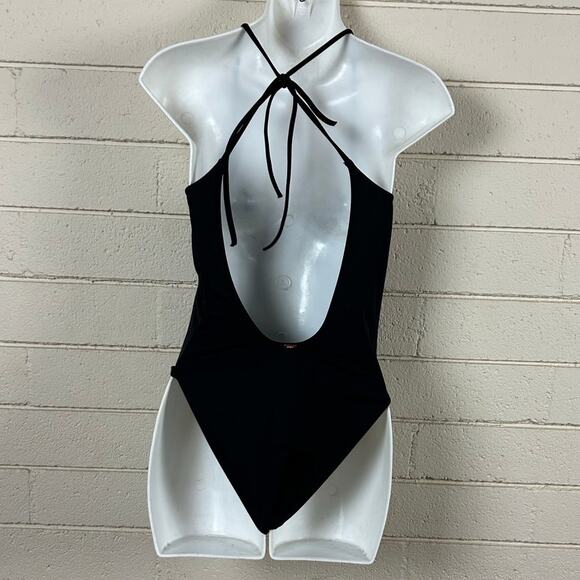 PINK Victoria’s Secret Black One Piece Swimsuit size Small - Picture 2 of 7